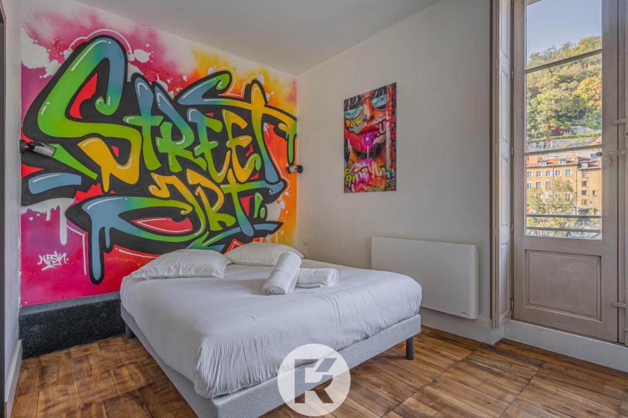 R'Apparts Studio Street Art Grenoble Exteriör bild